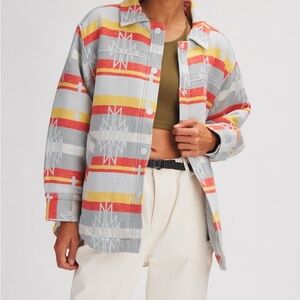 Stylish Gray and Red Utility Jacket